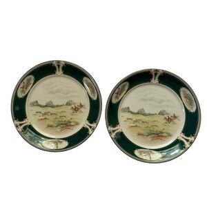 Noritaki Pursuit Keltcraft Set of 2 Salad Plates Ireland English Cottage Decor